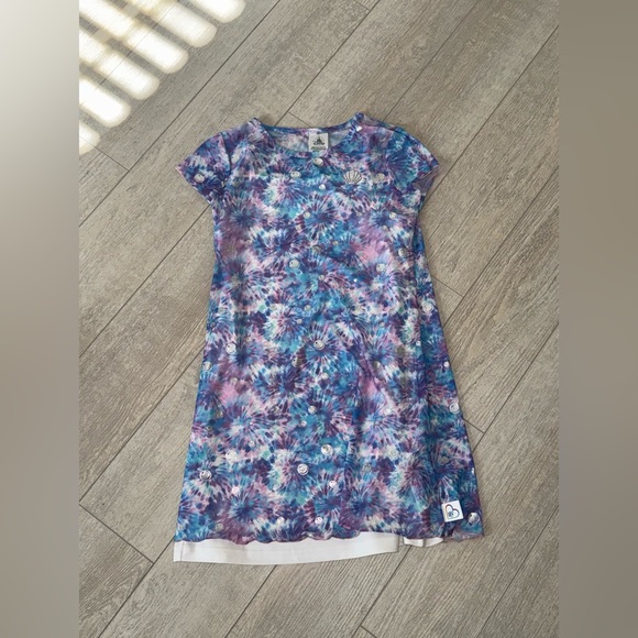Disney Other - Disney Blue and Purple Tie-Dye Kids Dress
